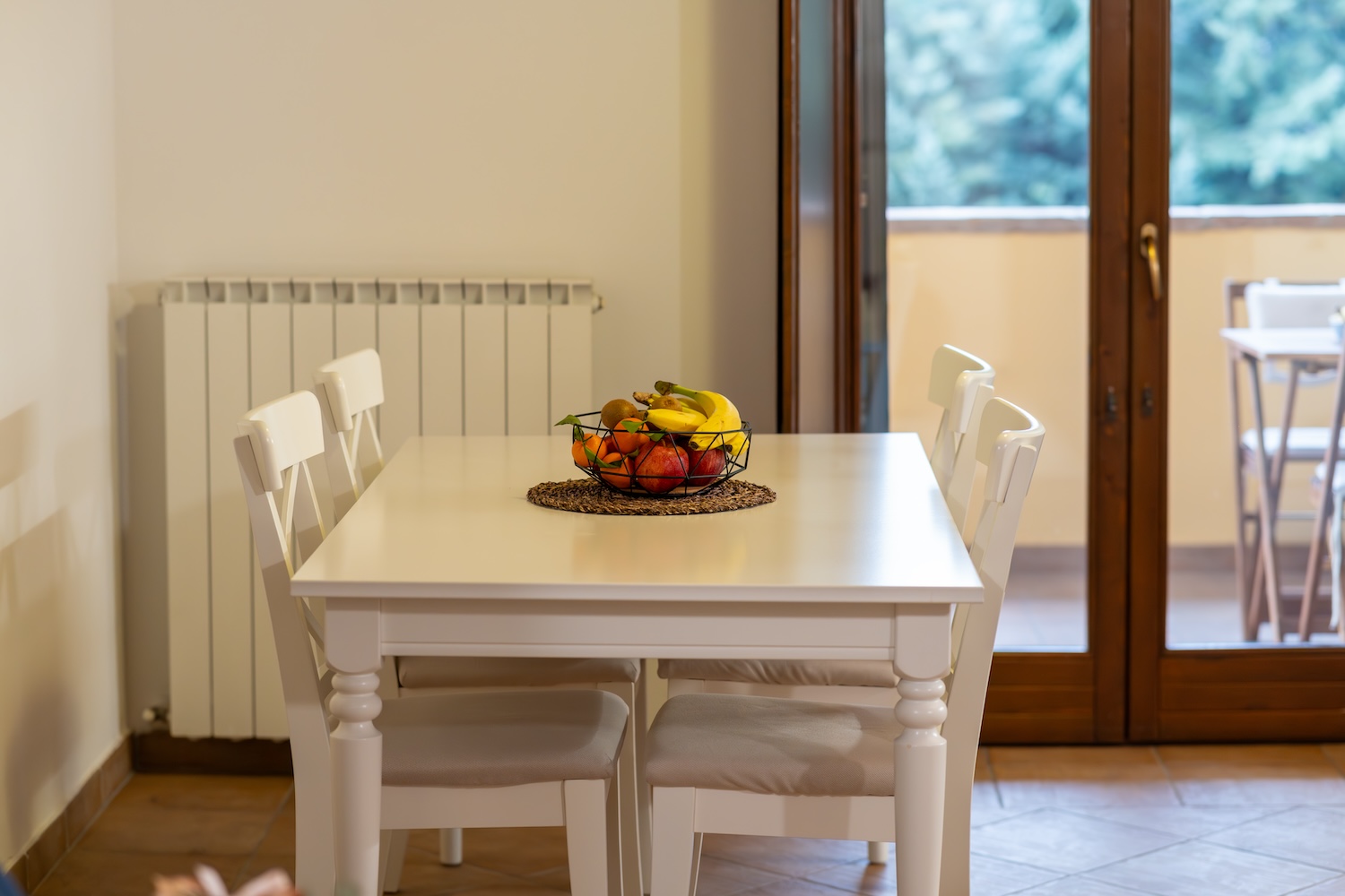 The dining table
