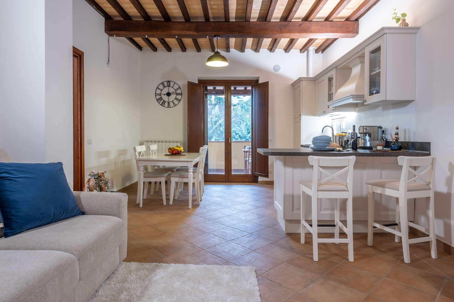 The living space of Casale Corciano